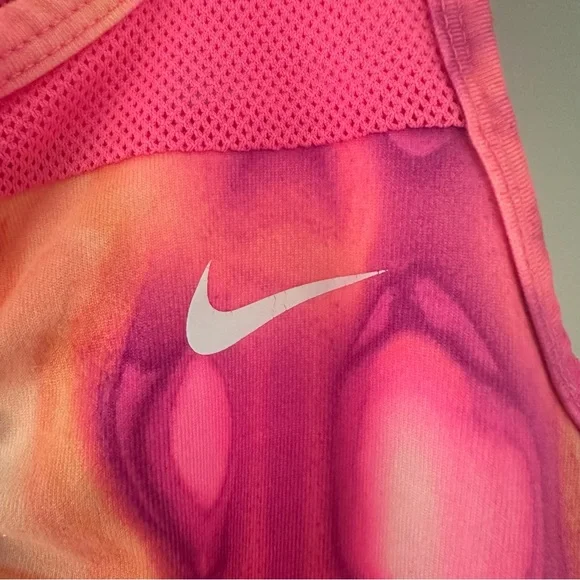 Nike Dri fit girls tank top. -pink, peach & white - Picture 3 of 5